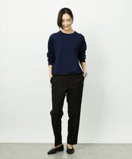 F6LDD01260 MICHEL KLEIN(小さいサイズ)(メゾン ドゥ サンク) [小さいサイズ][セットアップ対応]テーパードパンツ グレー