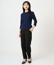 F6LDD01260 MICHEL KLEIN(小さいサイズ)(メゾン ドゥ サンク) [小さいサイズ][セットアップ対応]テーパードパンツ グレー