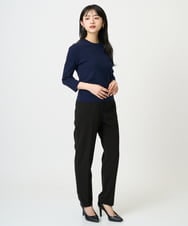 F6LDD01260 MICHEL KLEIN(小さいサイズ)(メゾン ドゥ サンク) [小さいサイズ][セットアップ対応]テーパードパンツ グレー