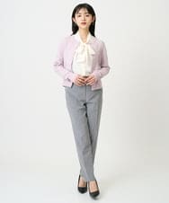 F6LDD01260 MICHEL KLEIN(小さいサイズ)(メゾン ドゥ サンク) [小さいサイズ][セットアップ対応]テーパードパンツ グレー