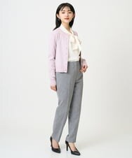 F6LDD01260 MICHEL KLEIN(小さいサイズ)(メゾン ドゥ サンク) [小さいサイズ][セットアップ対応]テーパードパンツ グレー