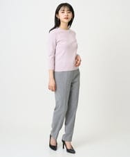 F6LDD01260 MICHEL KLEIN(小さいサイズ)(メゾン ドゥ サンク) [小さいサイズ][セットアップ対応]テーパードパンツ グレー