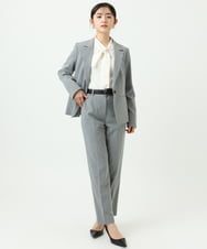 F6LDD01260 MICHEL KLEIN(小さいサイズ)(メゾン ドゥ サンク) [小さいサイズ][セットアップ対応]テーパードパンツ グレー