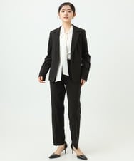 F6LDD01260 MICHEL KLEIN(小さいサイズ)(メゾン ドゥ サンク) [小さいサイズ][セットアップ対応]テーパードパンツ グレー