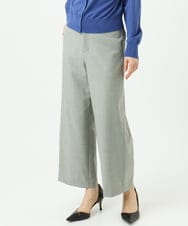 F6LDD11230 MICHEL KLEIN(小さいサイズ)(メゾン ドゥ サンク) [小さいサイズ][2WAYストレッチ]定番ワイドパンツ ライトグレー