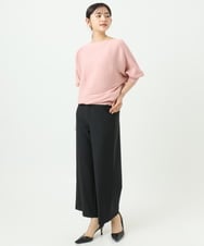 F6LDD11230 MICHEL KLEIN(小さいサイズ)(メゾン ドゥ サンク) [小さいサイズ][2WAYストレッチ]定番ワイドパンツ ライトグレー