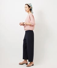 F6LDD11230 MICHEL KLEIN(小さいサイズ)(メゾン ドゥ サンク) [小さいサイズ][2WAYストレッチ]定番ワイドパンツ ライトグレー