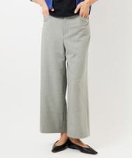 F6LDD11230 MICHEL KLEIN(小さいサイズ)(メゾン ドゥ サンク) [小さいサイズ][2WAYストレッチ]定番ワイドパンツ ライトグレー