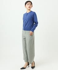 F6LDD11230 MICHEL KLEIN(小さいサイズ)(メゾン ドゥ サンク) [小さいサイズ][2WAYストレッチ]定番ワイドパンツ ライトグレー