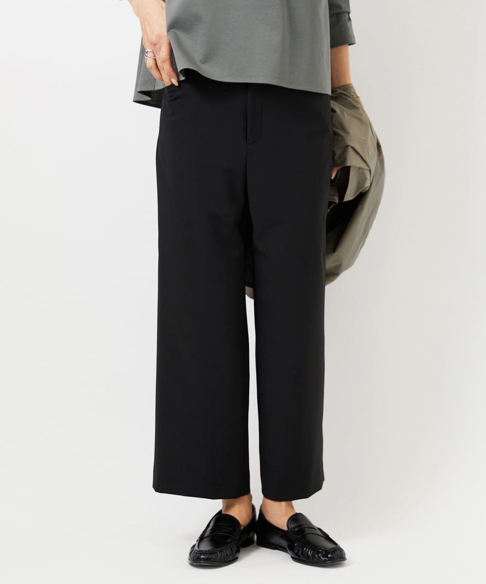 F6LDD11230 MICHEL KLEIN(小さいサイズ)(メゾン ドゥ サンク) [小さいサイズ][2WAYストレッチ]定番ワイドパンツ ライトグレー