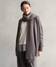 F6SAG43250 MICHEL KLEIN(小さいサイズ)(メゾン ドゥ サンク) 【小さいサイズ】カシミヤ混トッパーカーディガン ネイビー