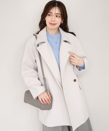 FIUAG11190 OFUON le MK ウール混マルチwayミドル丈コート/WEB限定サイズあり