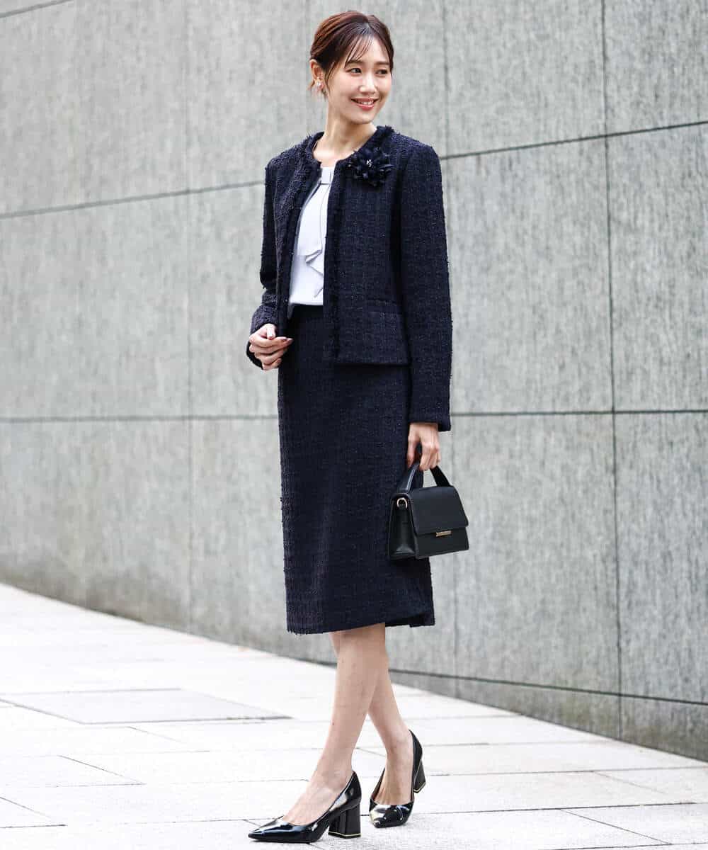 FKBFD66140 MK MICHEL KLEIN(MK ミッシェルクラン) [洗える]マルチwayボウタイブラウス ライトブルー