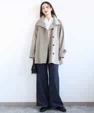 FKBGD27140 MK MICHEL KLEIN(MK ミッシェルクラン) [接触冷感/防シワ/洗える]コットン混ベーシックシャツ（無地） ピンク