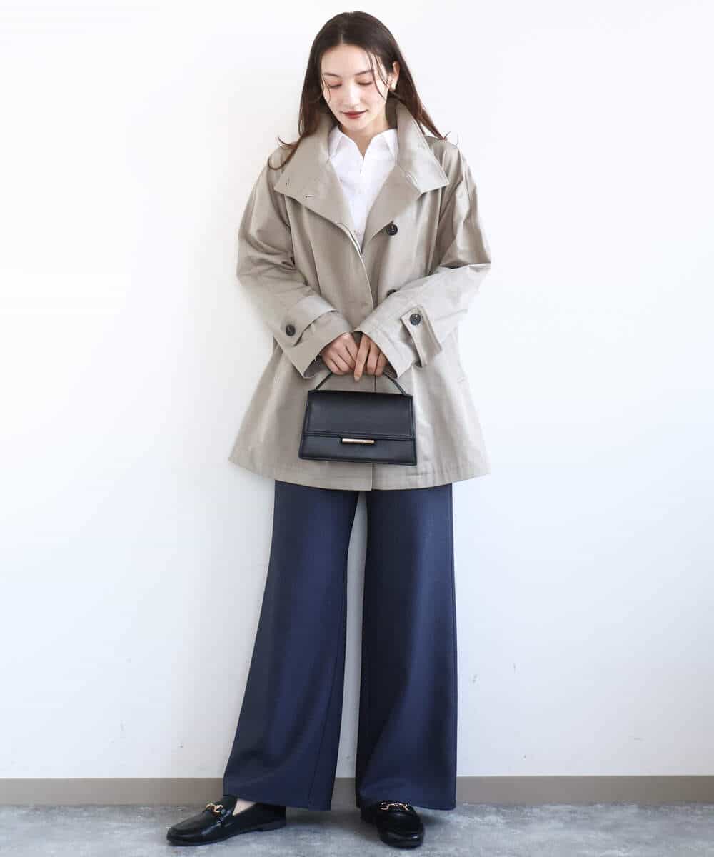 FKBGD27140 MK MICHEL KLEIN(MK ミッシェルクラン) [接触冷感/防シワ/洗える]コットン混ベーシックシャツ（無地） ピンク