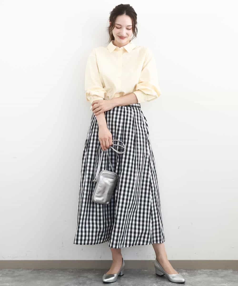 FKBGD27140 MK MICHEL KLEIN(MK ミッシェルクラン) [接触冷感/防シワ/洗える]コットン混ベーシックシャツ（無地） ピンク