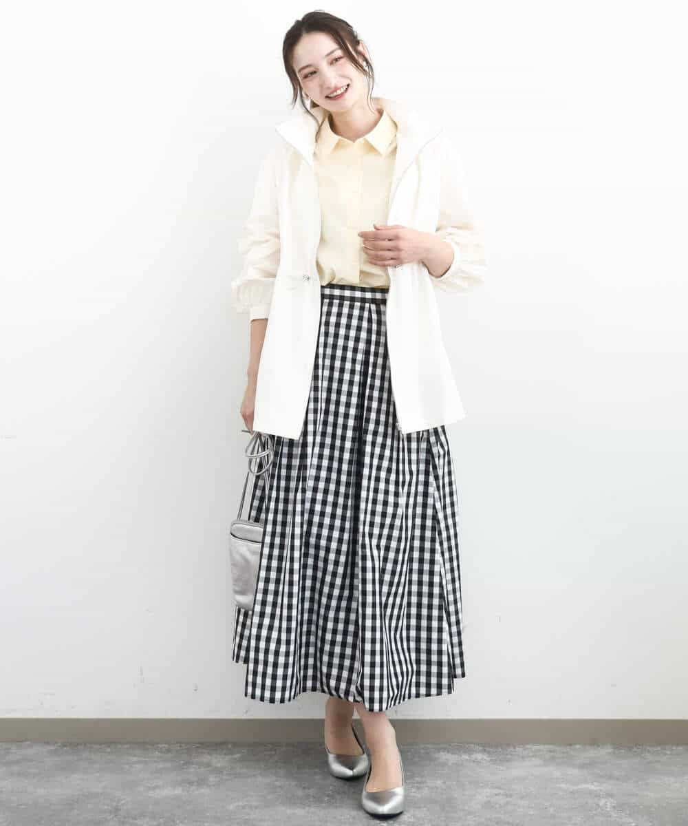 FKBGD27140 MK MICHEL KLEIN(MK ミッシェルクラン) [接触冷感/防シワ/洗える]コットン混ベーシックシャツ（無地） ピンク