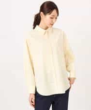 FKBGD27140 MK MICHEL KLEIN(MK ミッシェルクラン) [接触冷感/防シワ/洗える]コットン混ベーシックシャツ（無地） ピンク