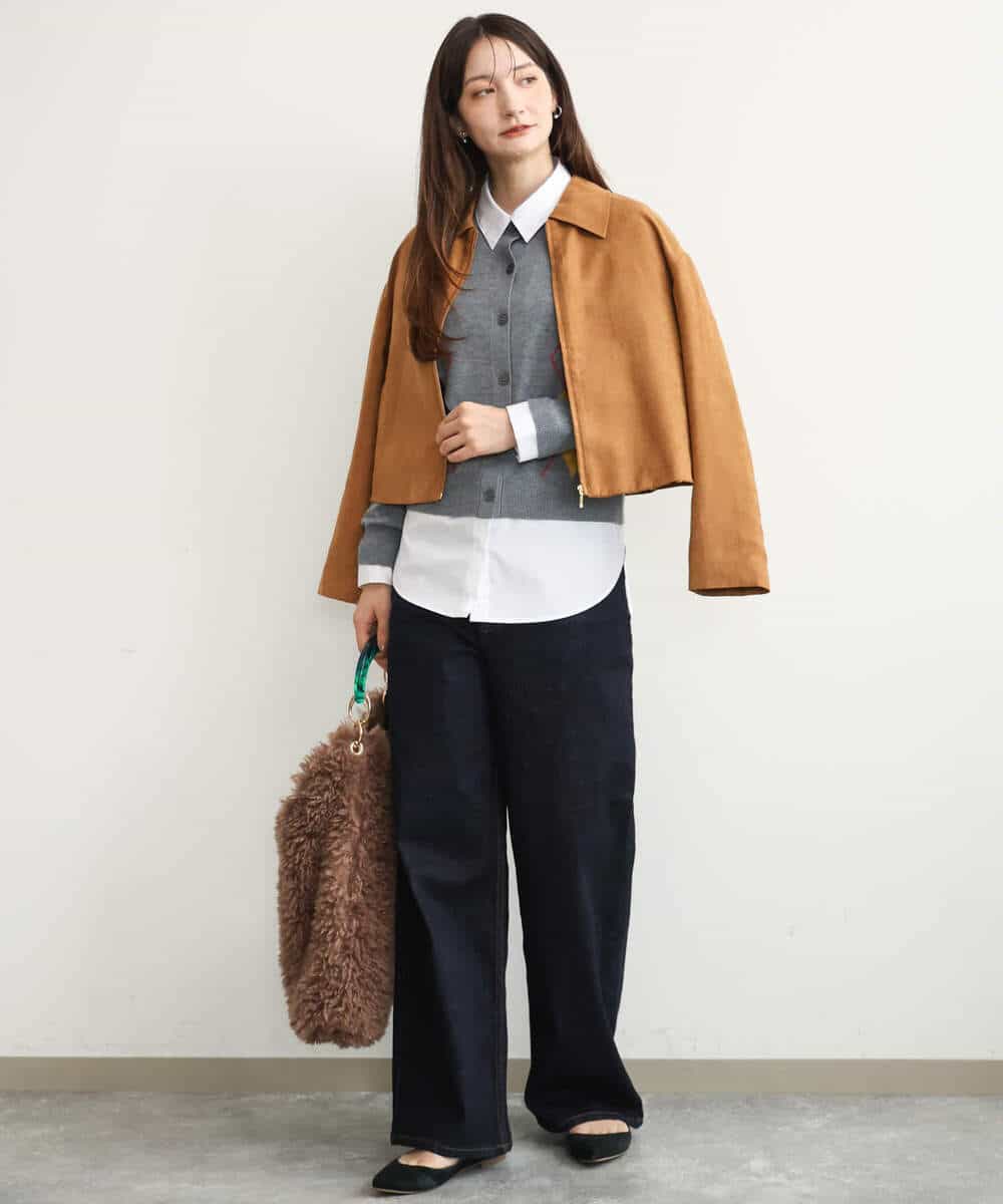 FKBJD27140 MK MICHEL KLEIN(MK ミッシェルクラン) [防シワ/洗える]コットン混ベーシックシャツ（無地） ホワイト