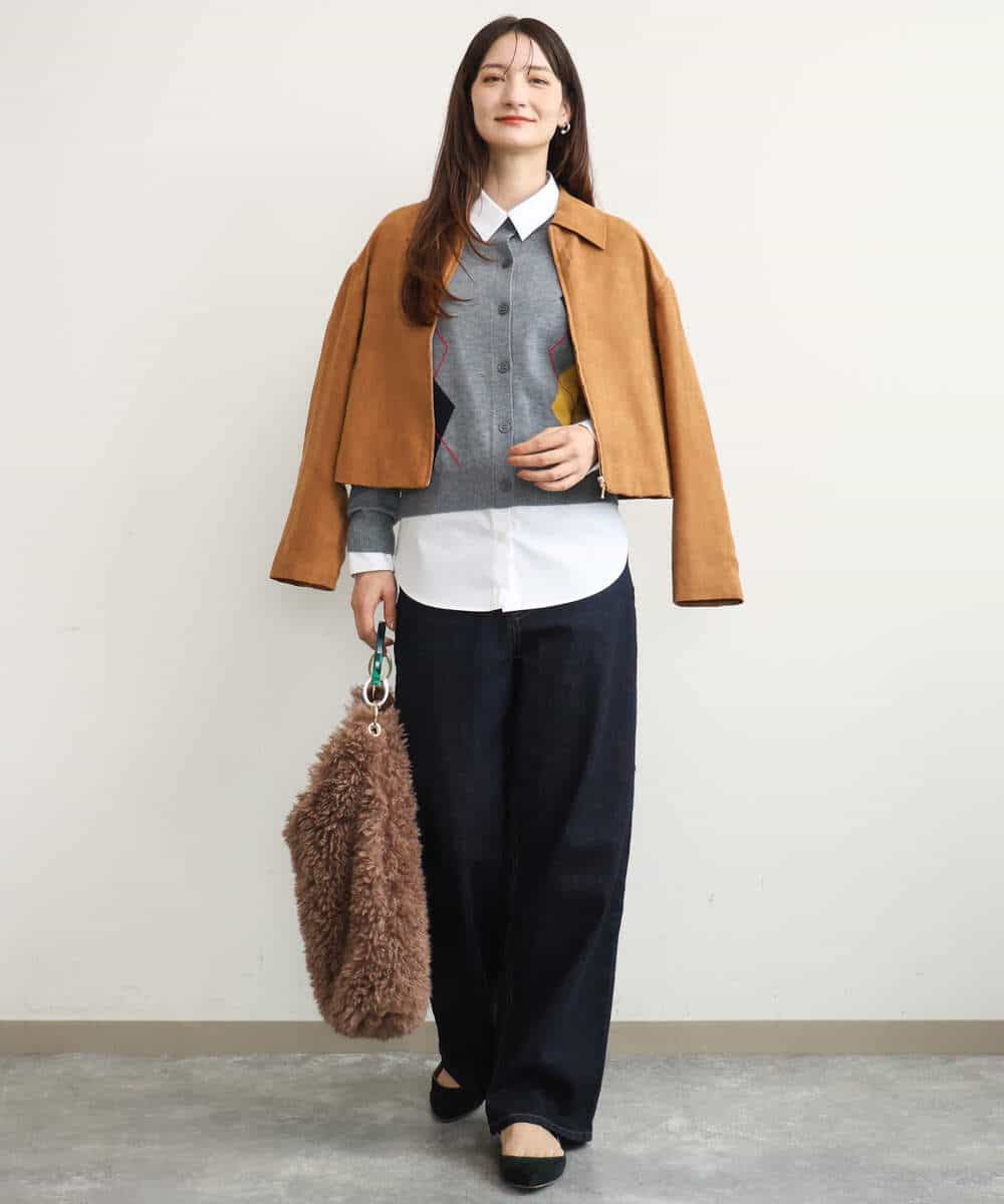 FKBJD27140 MK MICHEL KLEIN(MK ミッシェルクラン) [防シワ/洗える]コットン混ベーシックシャツ（無地） ホワイト