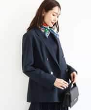 FKDFD15230 MK MICHEL KLEIN(MK ミッシェルクラン) [洗える]ダブルブレストジャケット ネイビー