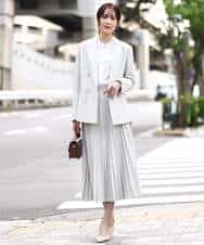 FKDFD15230 MK MICHEL KLEIN(MK ミッシェルクラン) [洗える]ダブルブレストジャケット ネイビー