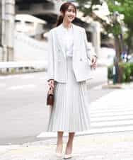 FKDFD15230 MK MICHEL KLEIN(MK ミッシェルクラン) [洗える]ダブルブレストジャケット ネイビー