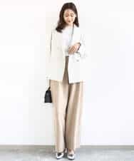 FKDFD15230 MK MICHEL KLEIN(MK ミッシェルクラン) [洗える]ダブルブレストジャケット ネイビー