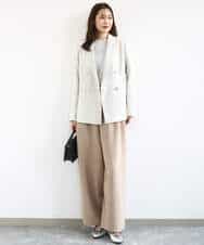 FKDFD15230 MK MICHEL KLEIN(MK ミッシェルクラン) [洗える]ダブルブレストジャケット ネイビー