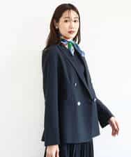 FKDFD15230 MK MICHEL KLEIN(MK ミッシェルクラン) [洗える]ダブルブレストジャケット ネイビー