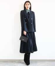 FKDFD15230 MK MICHEL KLEIN(MK ミッシェルクラン) [洗える]ダブルブレストジャケット ネイビー