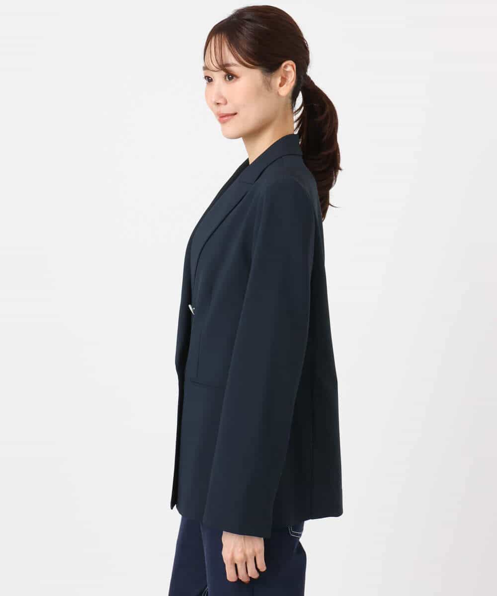 FKDFD15230 MK MICHEL KLEIN(MK ミッシェルクラン) [洗える]ダブルブレストジャケット ネイビー