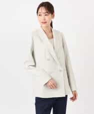FKDFD15230 MK MICHEL KLEIN(MK ミッシェルクラン) [洗える]ダブルブレストジャケット ネイビー