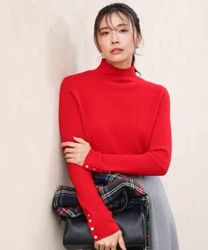 FKFAG56150 MK MICHEL KLEIN [ウール100/洗える]SUPER FINE WOOLベーシックタートルネックニット
