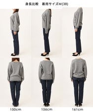 FKFDG67150 MK MICHEL KLEIN(MK ミッシェルクラン) [洗える]片畦編みラグランスリーブニット アイボリー