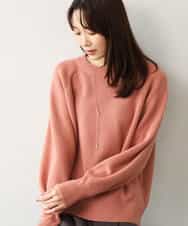 FKFDG67150 MK MICHEL KLEIN(MK ミッシェルクラン) [洗える]片畦編みラグランスリーブニット アイボリー