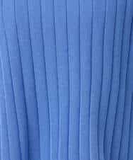 FKFGD43160 MK MICHEL KLEIN(MK ミッシェルクラン) [洗える]ワイドリブシアーニット×タンクトップ ツインセット ブルー