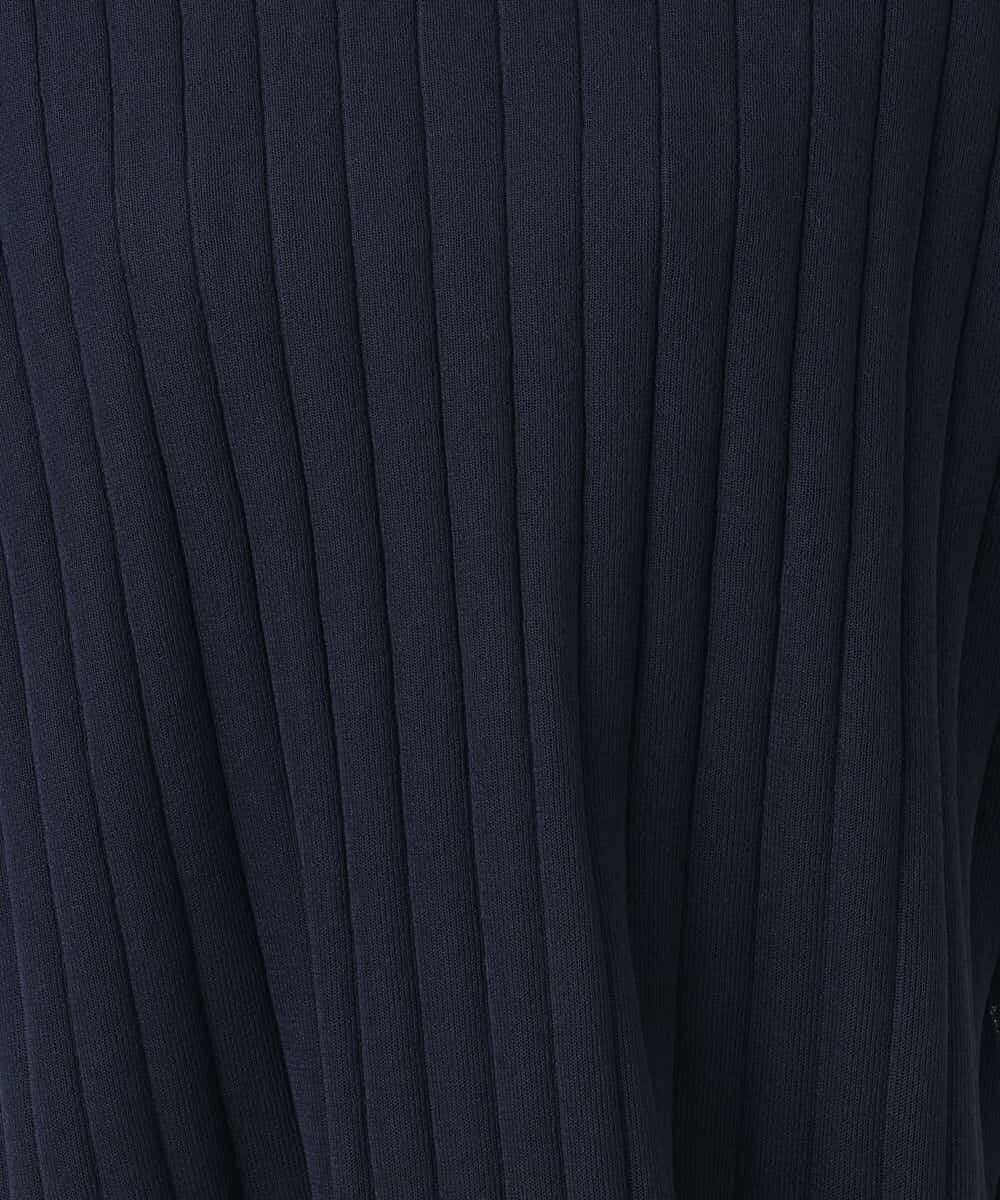 FKFGD43160 MK MICHEL KLEIN(MK ミッシェルクラン) [洗える]ワイドリブシアーニット×タンクトップ ツインセット ブルー