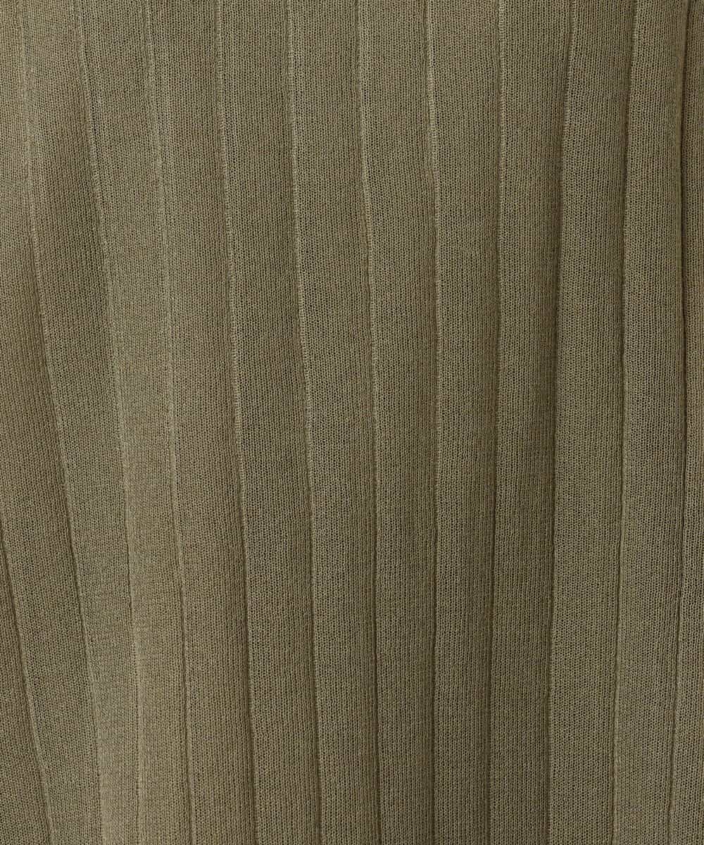 FKFGD43160 MK MICHEL KLEIN(MK ミッシェルクラン) [洗える]ワイドリブシアーニット×タンクトップ ツインセット ブルー
