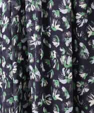 FKHGD05140 MK MICHEL KLEIN(MK ミッシェルクラン) [洗える]花柄シフォンスカート ネイビー