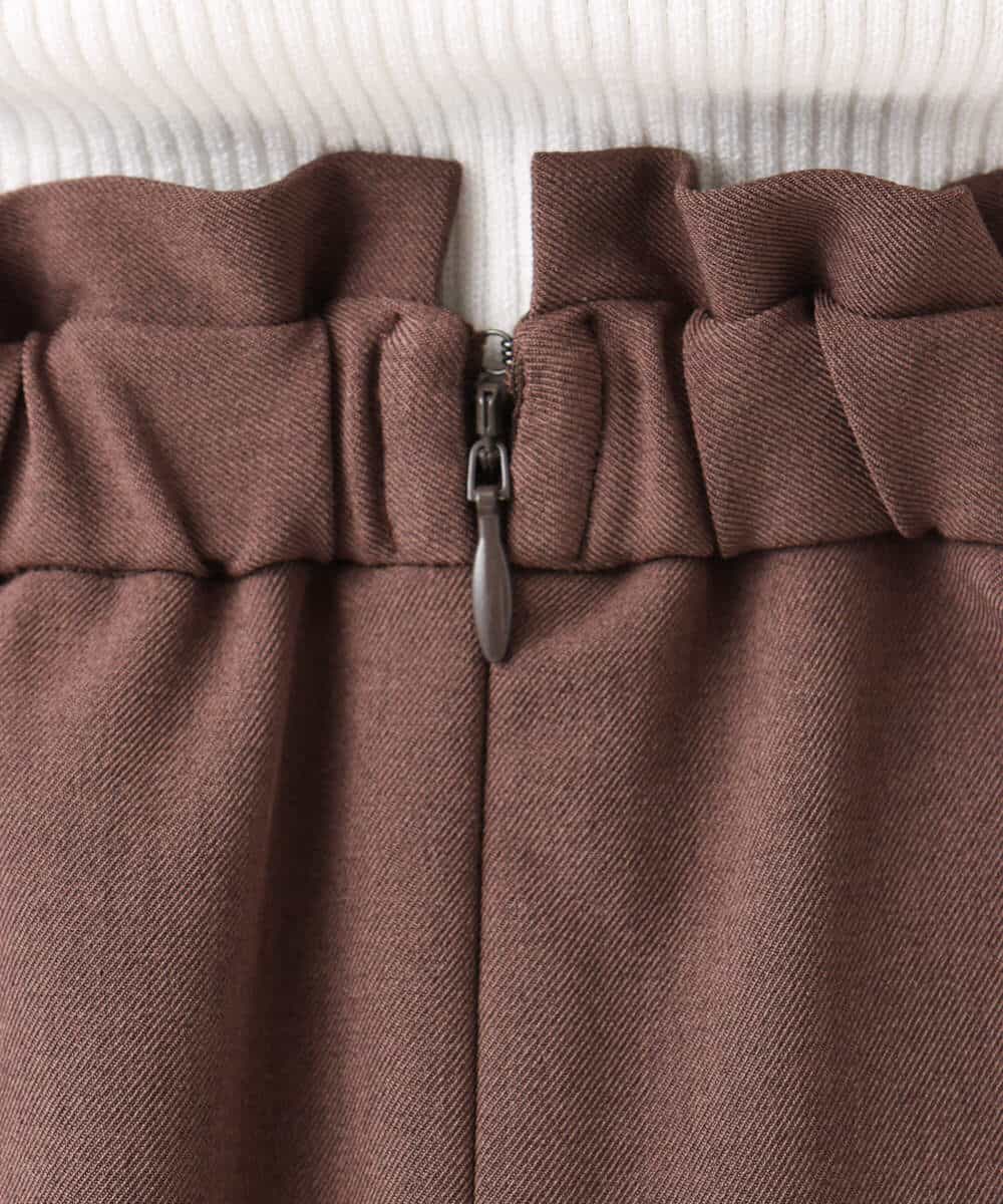 FKHGD40150 MK MICHEL KLEIN(MK ミッシェルクラン) [洗える]ポケットデザインストレッチタイトスカート ブラウン