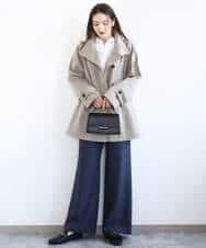 FKJFD28270 MK MICHEL KLEIN(MK ミッシェルクラン) [洗える]テントライン ツイルコート ベージュ
