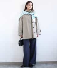 FKJFD28270 MK MICHEL KLEIN(MK ミッシェルクラン) [洗える]テントライン ツイルコート ベージュ