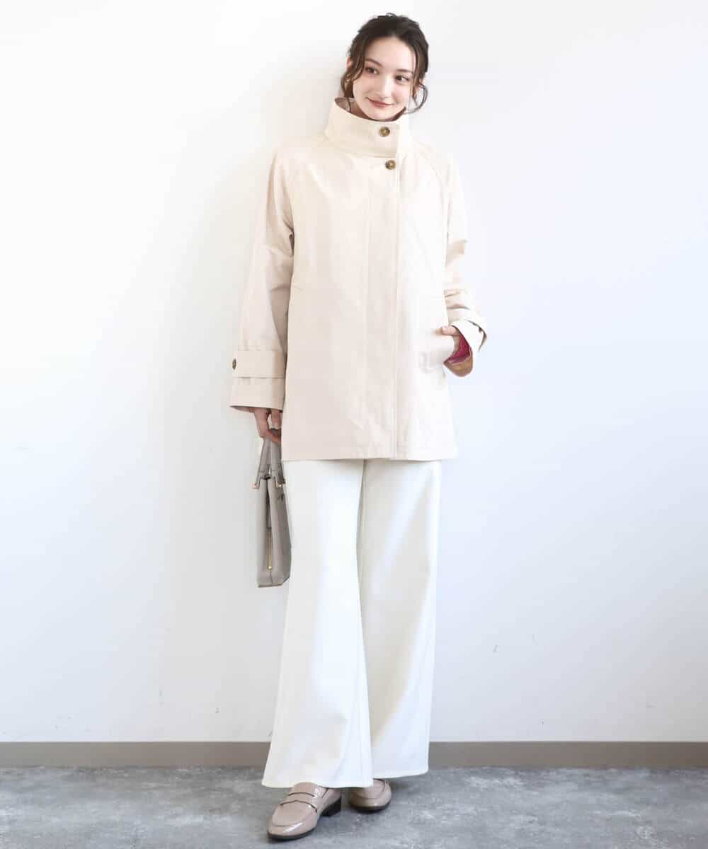 FKJFD28270 MK MICHEL KLEIN(MK ミッシェルクラン) [洗える]テントライン ツイルコート ベージュ