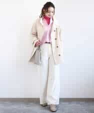 FKJFD28270 MK MICHEL KLEIN(MK ミッシェルクラン) [洗える]テントライン ツイルコート ベージュ