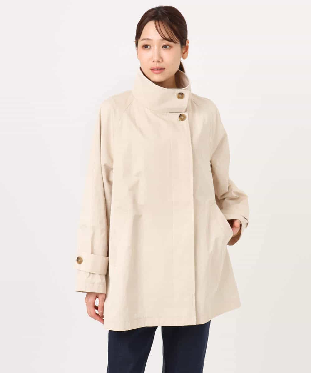 FKJFD28270 MK MICHEL KLEIN(MK ミッシェルクラン) [洗える]テントライン ツイルコート ベージュ