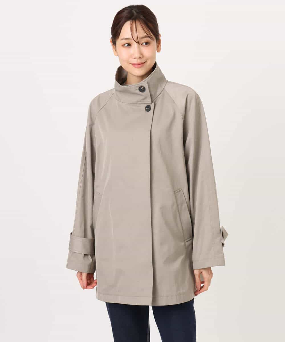 FKJFD28270 MK MICHEL KLEIN(MK ミッシェルクラン) [洗える]テントライン ツイルコート ベージュ