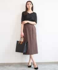 FKKGD40090 MK MICHEL KLEIN(MK ミッシェルクラン) [UVカット/接触冷感/洗える]2wayネックデザインポンチカットソー ベージュ