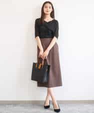 FKKGD40090 MK MICHEL KLEIN(MK ミッシェルクラン) [UVカット/接触冷感/洗える]2wayネックデザインポンチカットソー ベージュ