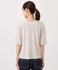 FKKGD40090 MK MICHEL KLEIN(MK ミッシェルクラン) [UVカット/接触冷感/洗える]2wayネックデザインポンチカットソー ベージュ